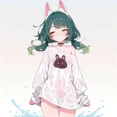 081625-green-hair-oversized-bunny